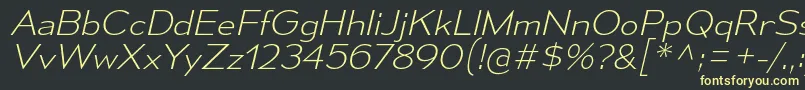 MesmerizeSeElIt Font – Yellow Fonts on Black Background