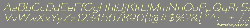 MesmerizeSeElIt Font – Yellow Fonts on Gray Background