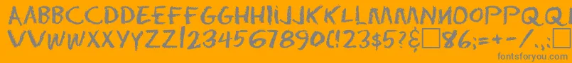More about Eraser Regular Font Eraser Regular Font – Gray Fonts on Orange Background