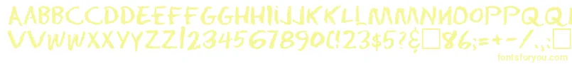 Eraser Regular Font – Yellow Fonts