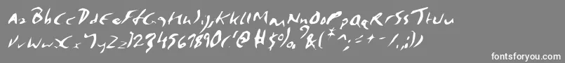 Подробнее о шрифте ElmoreItalic Шрифт ElmoreItalic – белые шрифты на сером фоне