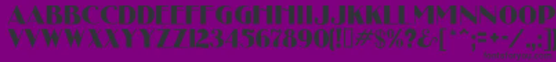 Шрифт UncleBobMf – чёрные шрифты на фиолетовом фоне