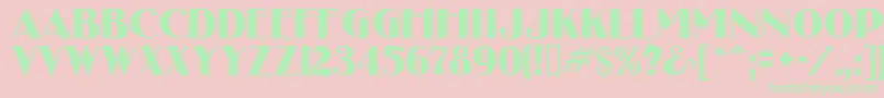 UncleBobMf Font – Green Fonts on Pink Background