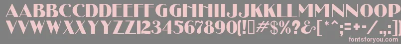 UncleBobMf Font – Pink Fonts on Gray Background