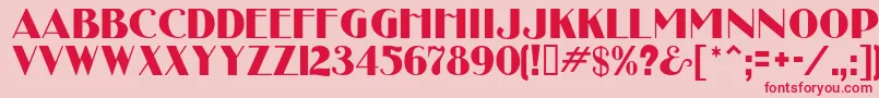 UncleBobMf Font – Red Fonts on Pink Background