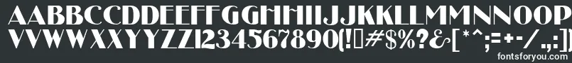 UncleBobMf Font – White Fonts on Black Background