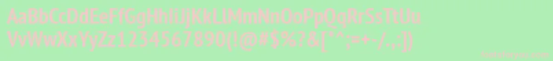 Ptn77f Font – Pink Fonts on Green Background