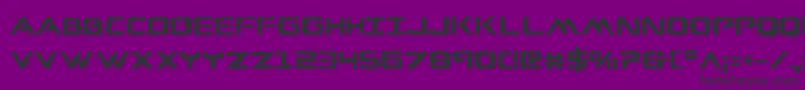 WarEagleBold Font – Black Fonts on Purple Background