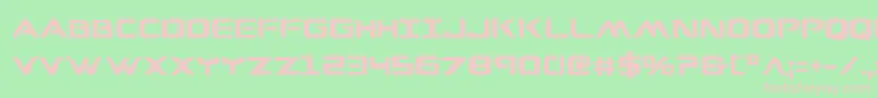 WarEagleBold Font – Pink Fonts on Green Background