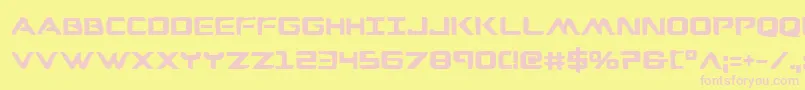 WarEagleBold Font – Pink Fonts on Yellow Background