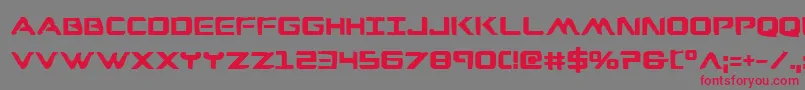 WarEagleBold Font – Red Fonts on Gray Background