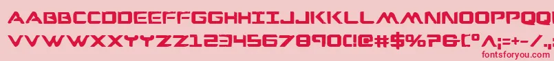 WarEagleBold Font – Red Fonts on Pink Background