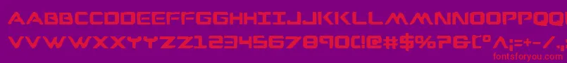 WarEagleBold Font – Red Fonts on Purple Background
