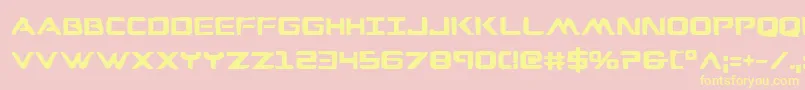 WarEagleBold Font – Yellow Fonts on Pink Background