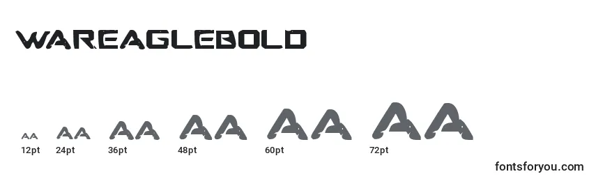 WarEagleBold Font Sizes
