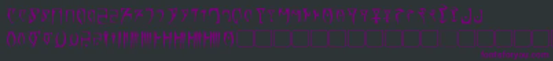 Daedra Font – Purple Fonts on Black Background