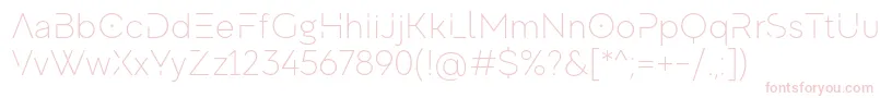 MadeEvolveSansThinEvoPersonalUse Font – Pink Fonts on White Background