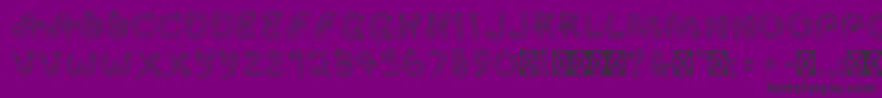 SnekRegular Font – Black Fonts on Purple Background