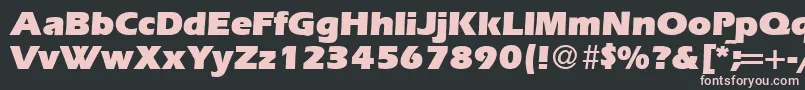 Шрифт ErgoultraRegularDb – розовые шрифты на чёрном фоне