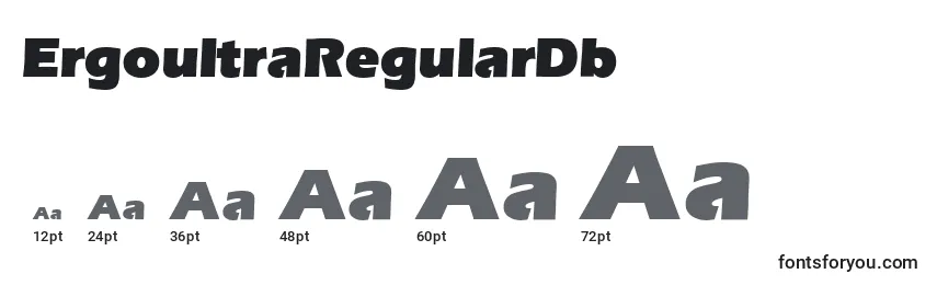Размеры шрифта ErgoultraRegularDb