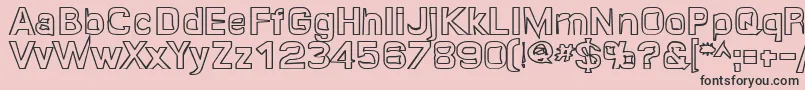 Quroh ffy Font – Black Fonts on Pink Background