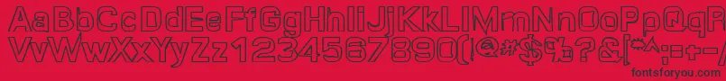 Quroh ffy Font – Black Fonts on Red Background