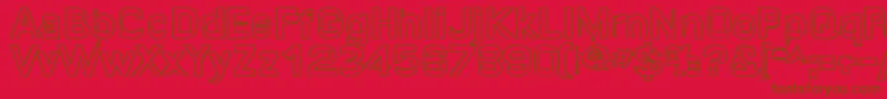 Quroh ffy Font – Brown Fonts on Red Background