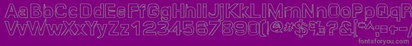 Quroh ffy Font – Gray Fonts on Purple Background