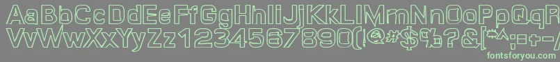 Quroh ffy Font – Green Fonts on Gray Background