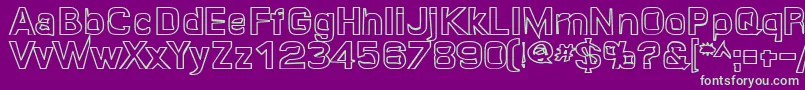 Quroh ffy Font – Green Fonts on Purple Background