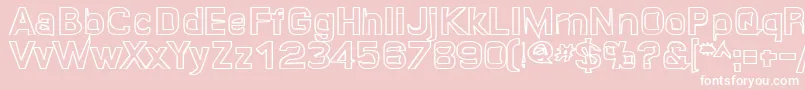 Quroh ffy Font – White Fonts on Pink Background