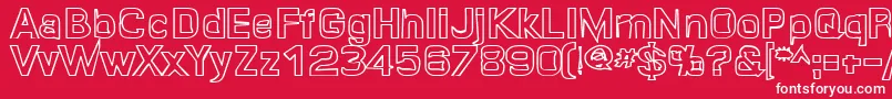 Quroh ffy Font – White Fonts on Red Background