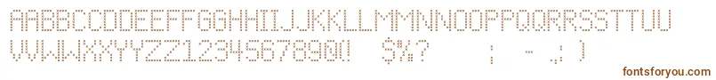 Cfchristmasstitchregular Font – Brown Fonts on White Background