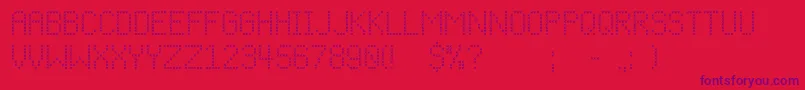 Шрифт Cfchristmasstitchregular – фиолетовые шрифты на красном фоне