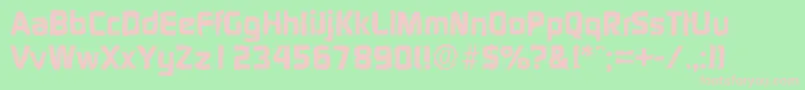 DigitalrandomXboldRegular Font – Pink Fonts on Green Background
