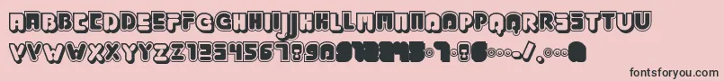 Jabbj Font – Black Fonts on Pink Background