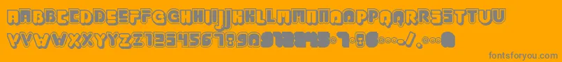 More about Jabbj Font Jabbj Font – Gray Fonts on Orange Background