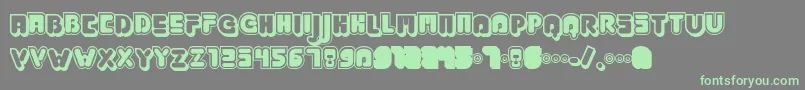Jabbj Font – Green Fonts on Gray Background