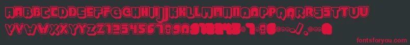 Jabbj Font – Red Fonts on Black Background