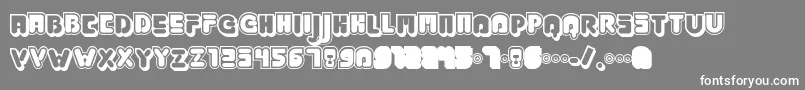 Jabbj Font – White Fonts on Gray Background