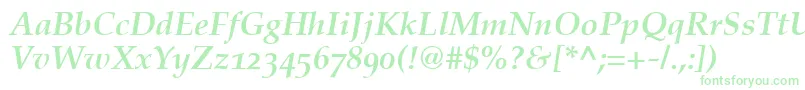 CriteriaSsiBoldItalicOldStyleFigures Font – Green Fonts