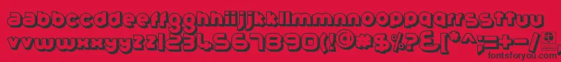 GribalShadowDemo Font – Black Fonts on Red Background