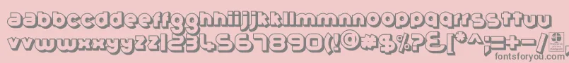 GribalShadowDemo Font – Gray Fonts on Pink Background