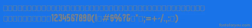 Final Font – Gray Fonts on Blue Background