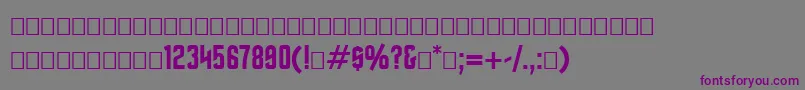 Final Font – Purple Fonts on Gray Background