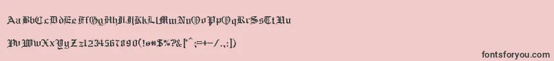 RmAlbion Font – Black Fonts on Pink Background