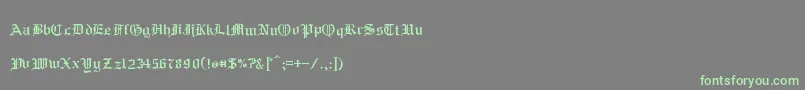 RmAlbion Font – Green Fonts on Gray Background