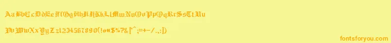 Подробнее о шрифте RmAlbion Шрифт RmAlbion – оранжевые шрифты на жёлтом фоне