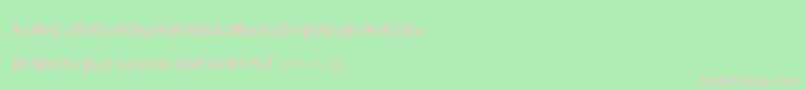 RmAlbion Font – Pink Fonts on Green Background