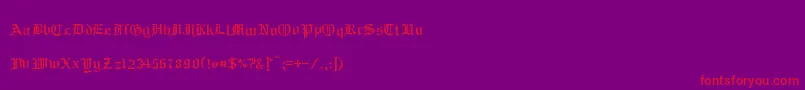 RmAlbion Font – Red Fonts on Purple Background
